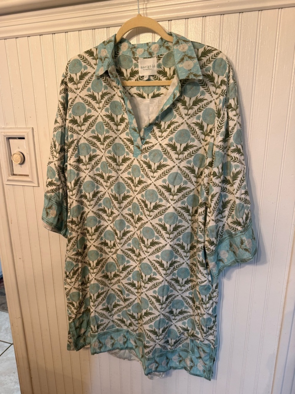 Marigold by Victoria Dunn XL 100% Cotton Shift Dress